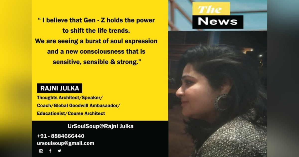 Future of coaching is thoughts re-designing by organization UrSoulSoup founded by Rajni Julka